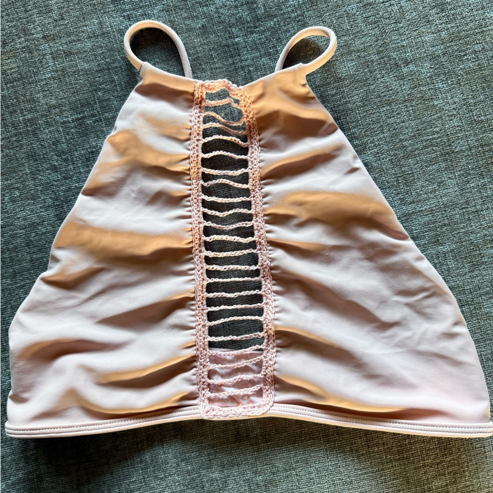 Acacia Swimwear Pink Bikini with Ladder Back Detail